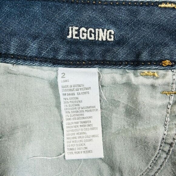 American Eagle Jeans Womens Size 2 Jegging Dark Wash‎ Stretch Denim AEO - Picture 2 of 13